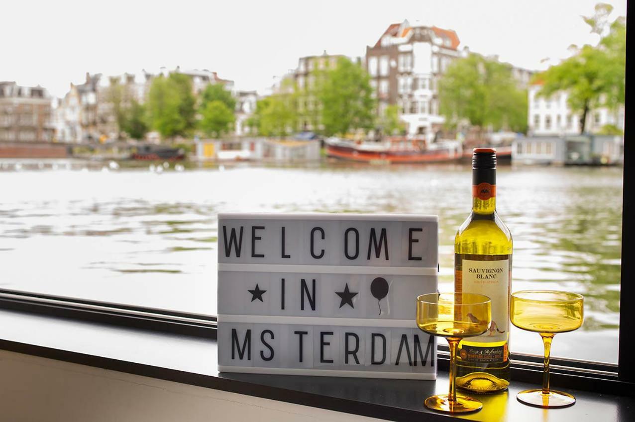 Houseboat Amsterdam - Room With A View מראה חיצוני תמונה
